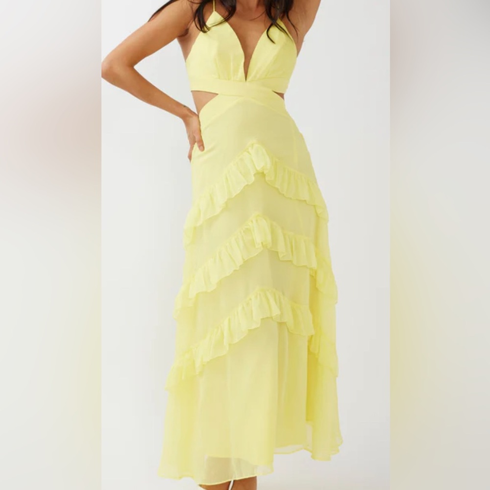 Selfie Leslie Yellow Maxi Dress